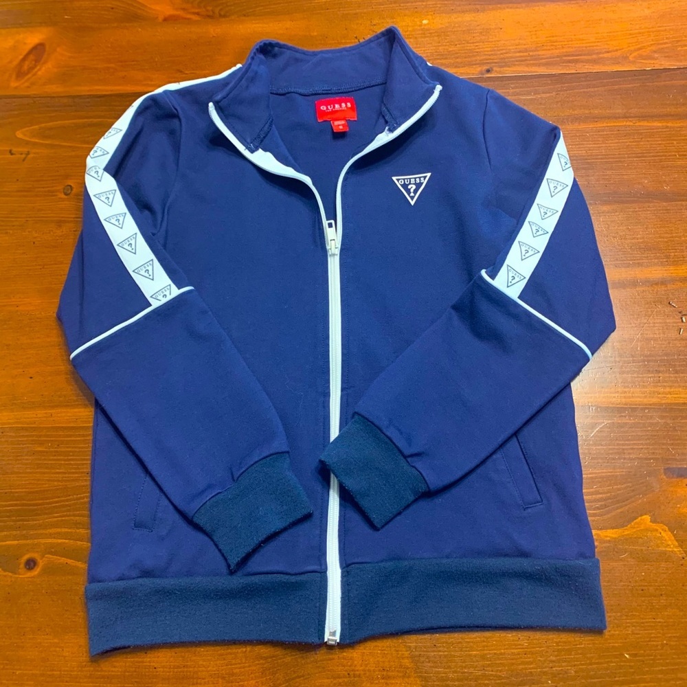Girls Navy Blue Guess Jacket